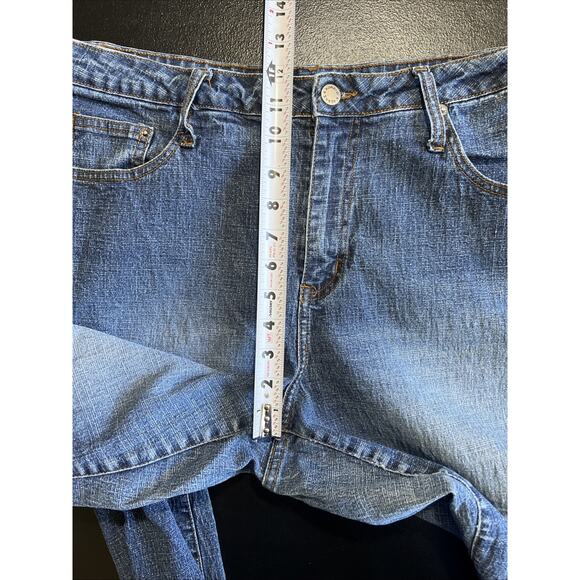 Zana Di Jeans Women 18 Blue High Rise Classic Faded Wide Leg Stretch Denim Boho - Picture 9 of 11